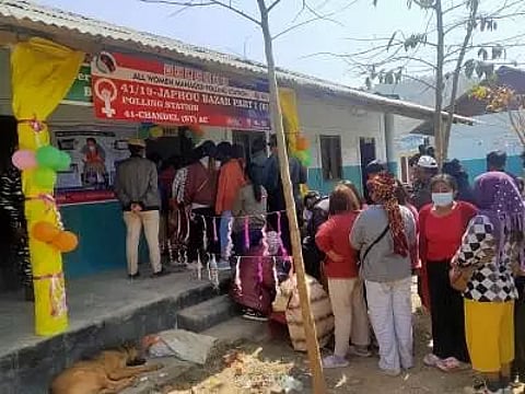Over 77% polling registered in final phase of Manipur polls