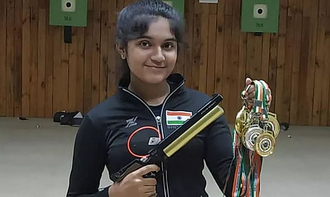 India Shoot Gold In Women's 25M Pistol Team Event