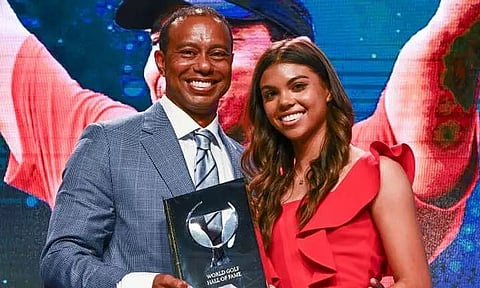 Tiger Woods Inducted Into World Golf Hall Of Fame By Daughter Sam