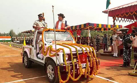BTC chief Pramod Boro attends passing out parade of 15th Bn SSB in Kajalgaon