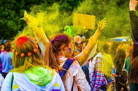 Celebrations of Holi Begin At Assam's Historic Barpeta Satra