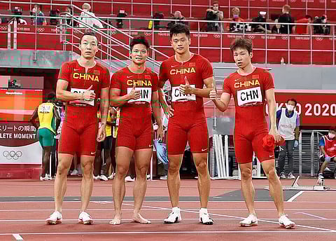 China upgraded to historic bronze in Tokyo Olympic men's 4x100m relay