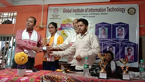 Meritorious trainees felicitated at Dhakuakhana Dharamshala