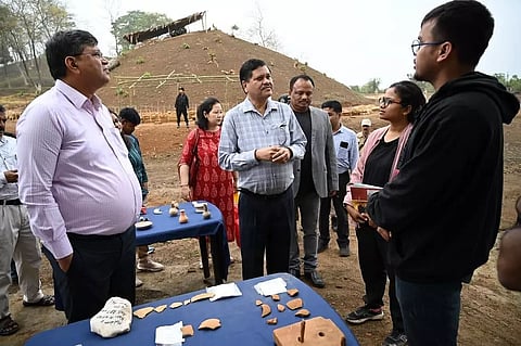 Assam Chief Secretary Jishnu Barua visits Charaideo district