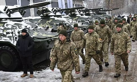 Russian troops trying to break through Kiev's defences