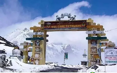 Tawang district DC Kesang Ngurup Damo visits border village