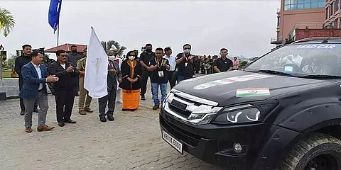 Arunachal Pradesh Governor Dr BD Mishra flags off Friendship Car Rally
