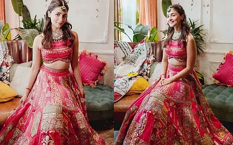 Alia Bhatt's lehenga by Manish Malhotra took 3,000 hours to make!