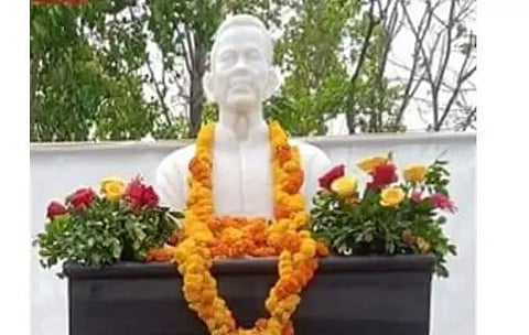 Statue unveiled of former Chief Minister Dr Bhumidhar Barman in Nalbari