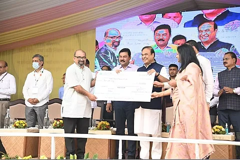 CM Himanta lays foundation of Guest House-cum-Yatri Niwas at Amingaon