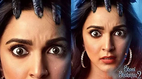 Bollywood actress Kiara Advani's 'Bhool Bhulaiyaa 2' look revealed
