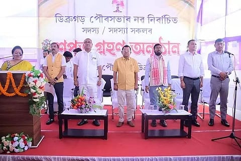 Newly-elected Dibrugarh Municipal Board ward commissioners take oath