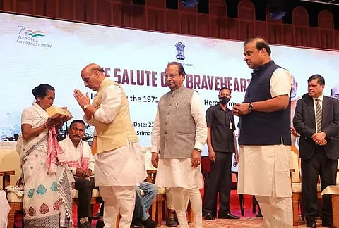 Bangladesh creation benefited Northeast: Defense Minister Rajnath Singh
