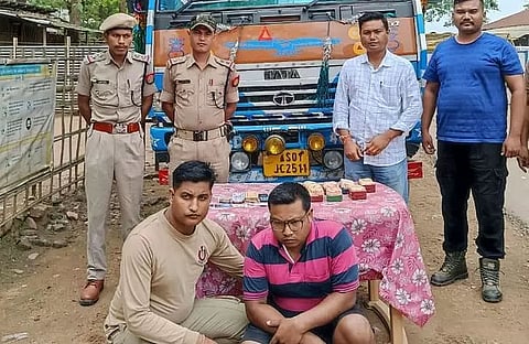 Karbi Anglong Police seized Drugs at Lahorijan