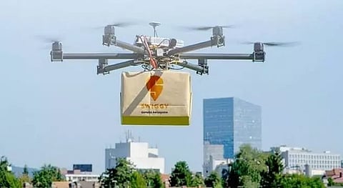 Garuda Drone to deliver Swiggy grocery parcels