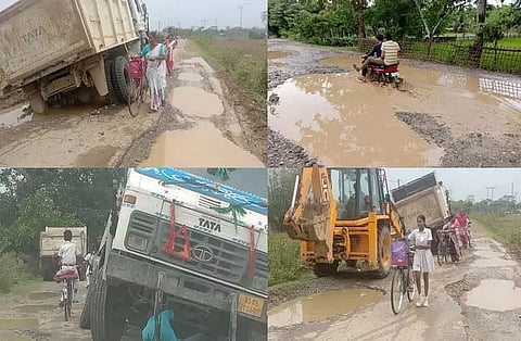 Assam Government slammed over poor road condition in Sarupathar area