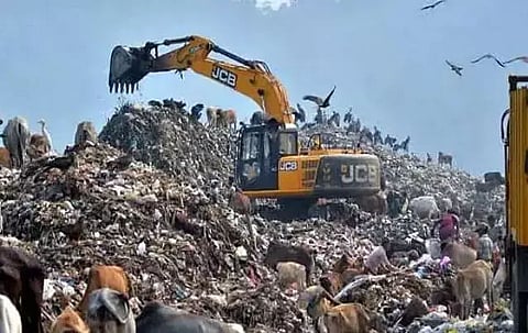 Fire erupts at old Guwahati Municipal Corporation dumping ground