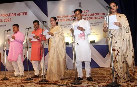 Guwahati Mayor, Guwahati Municipal Corporation (GMC) commissioners take oath