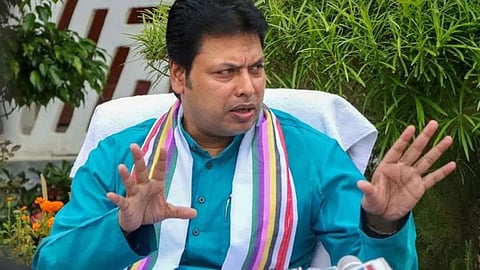 Tripura Chief Minister Biplab Deb Resigns