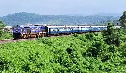 Train cancellation due to heavy rains in Assam