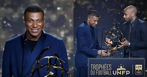 French League: Kylian Mbappe wins best player award