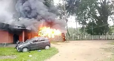 Police station vandalized over intoxicated man's death at Nagaon Batadroba