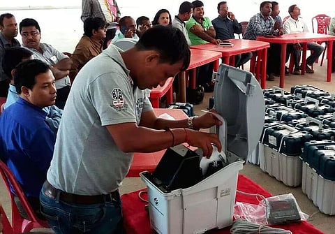 Hectic preparations ahead of bye-polls in Tripura
