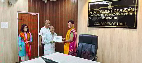Kokrajhar DC Varnali Deka felicitates 6 fathers under Smart Papa Campaign