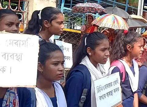 Dolu labourers say no to grant, staged protest in Silchar