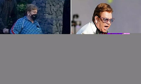 Elton John says he's in 'top health' despite being seen in wheelchair