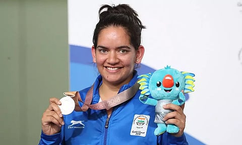 Anjum clinches silver, India move up to third spot