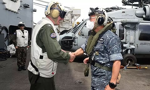 S.Korean, US navies hold combined exercise