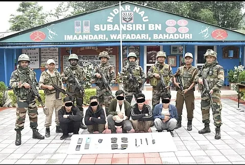 5 People's Revolutionary Party of Kangleipak, Red Army (PREPAK-RA) rebels held in Arunachal Pradesh