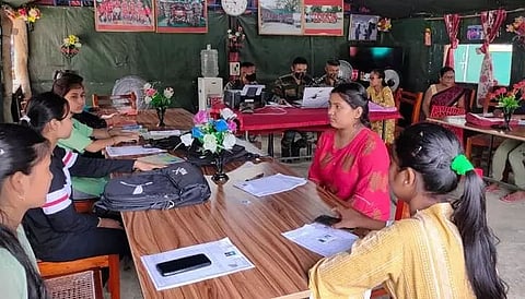 Online registration camp organized by Army personnel of Red Shield Division