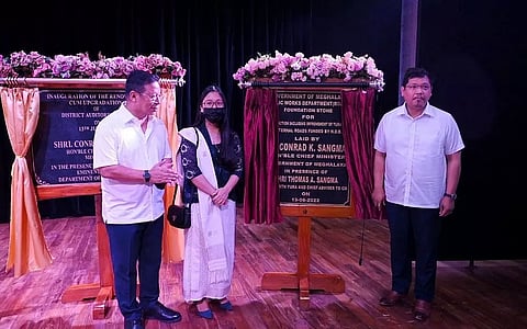 Meghalaya Chief Minister Conrad K Sangma inaugurated renovated auditorium in Tura