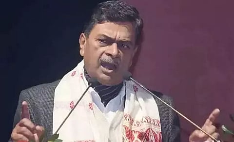 Union Power Minister RK Singh reaches Dhemaji district
