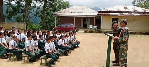 Assam Rifles creates awareness against child labour at Government School