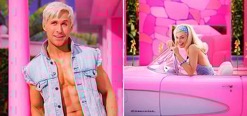 Ryan Gosling sports blonde hair as he debuts Ken for 'Barbie' movie
