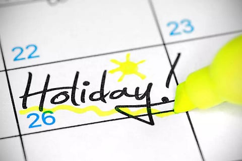 GAD's (General Administration Department) clarification on holiday dates
