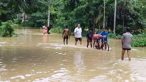 Flood situation in Nagaon district aggravates