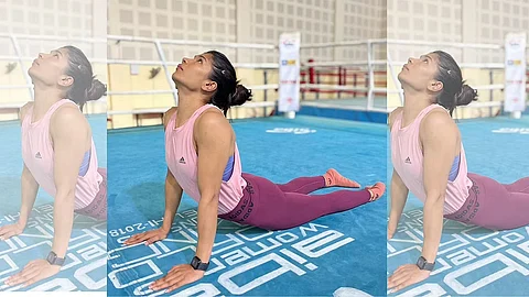 Indian athletes come together to celebrate International Day of Yoga