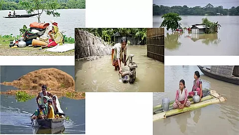 Assam Flood: Demonstration of water purification