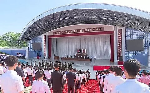 North Korea holds anti-American rally to mark war anniversary