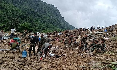 Manipur Landslide: 17 Labourers From Assam's Morigaon Missing, One Dead