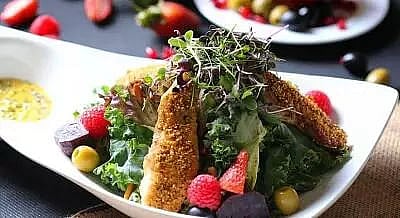 Replace high cholesterol items with healthy options