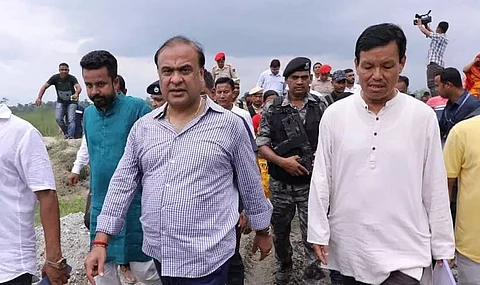 CM Himanta visits flood and erosion-hit areas of Chirang and Bongaigaon