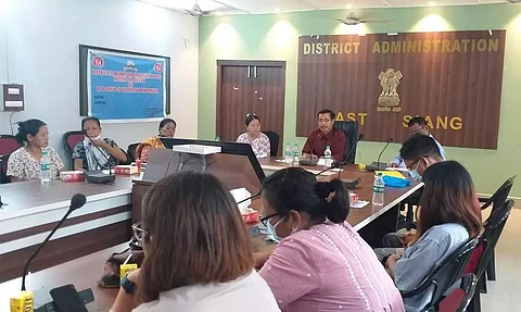 Arunachal: East Siang DC Tayi Taggu calls for 100% vaccination