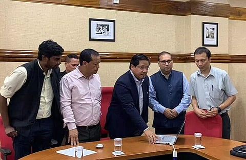 Meghalaya Chief Minister Conrad K Sangma launches Government web portal