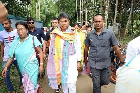 Assam Minister Pijush Hazarika inspects dysfunctional sluice gates, dykes in Cachar