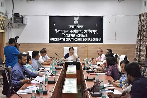 Minister Ajanta Neog inspects flood-hit areas of Sonitpur district